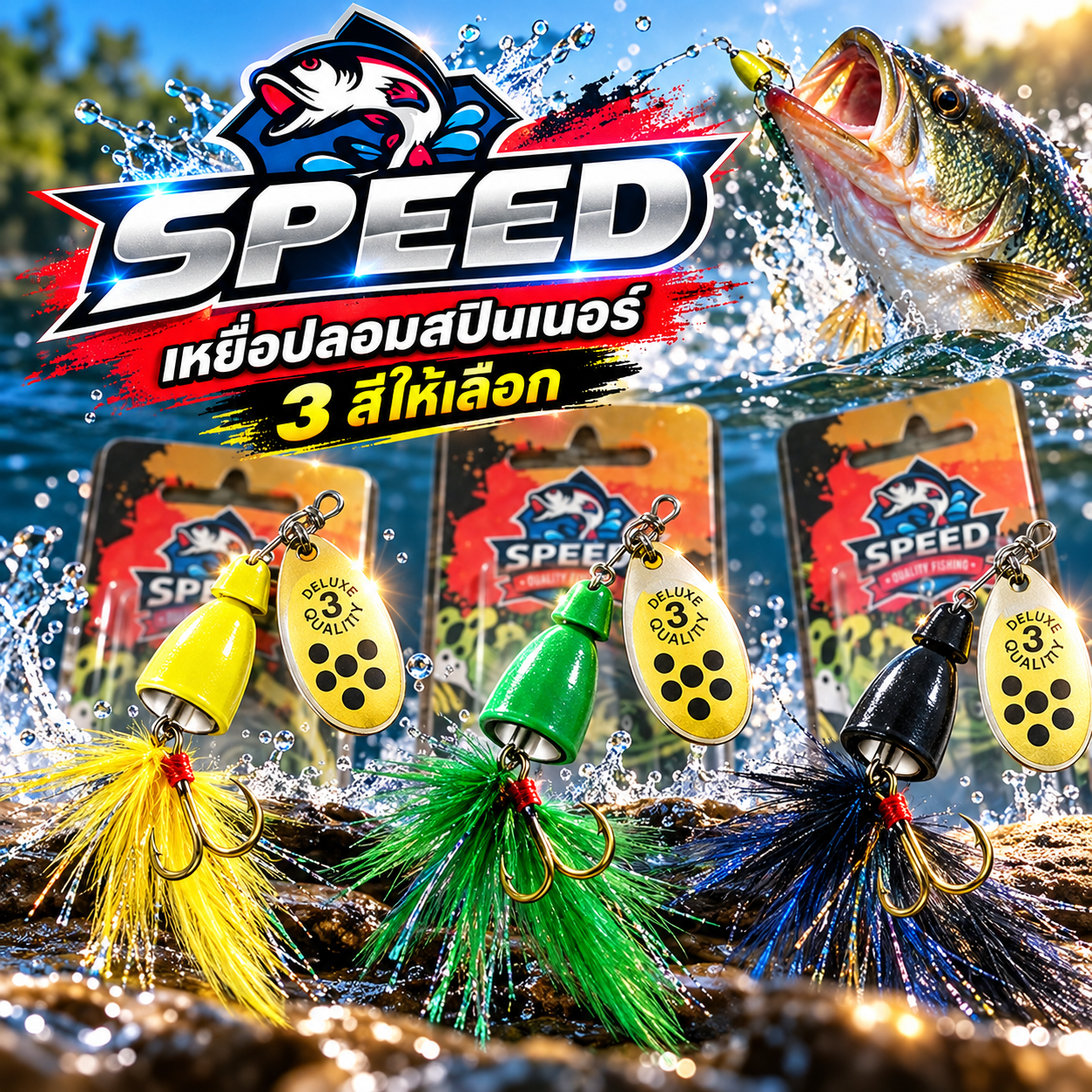 สปินเนอร์ Speed มีพู่