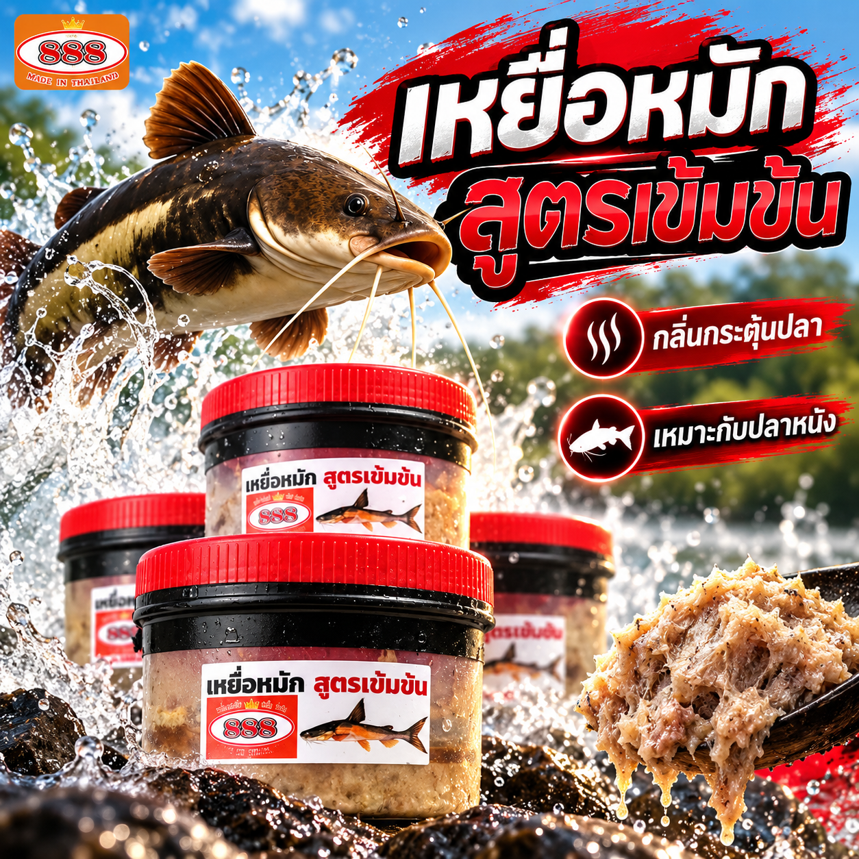 เหยื่อหมัก เข้มข้นพิเศษ 888