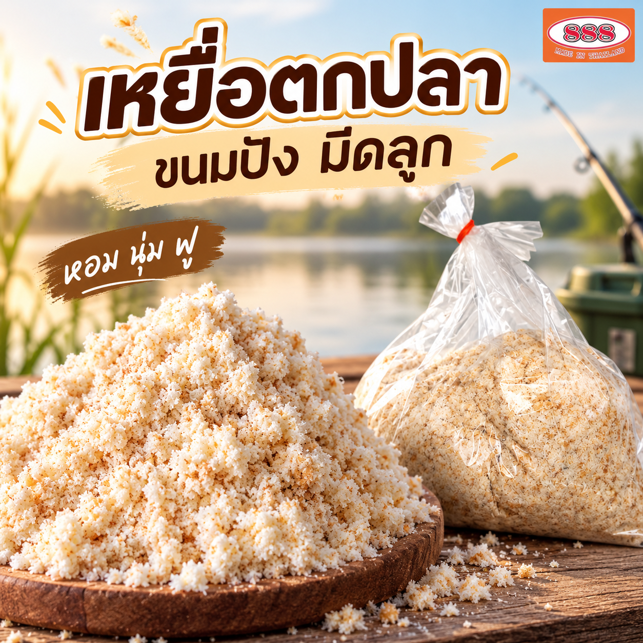 ขนมปังปั่นมัดจุก 888