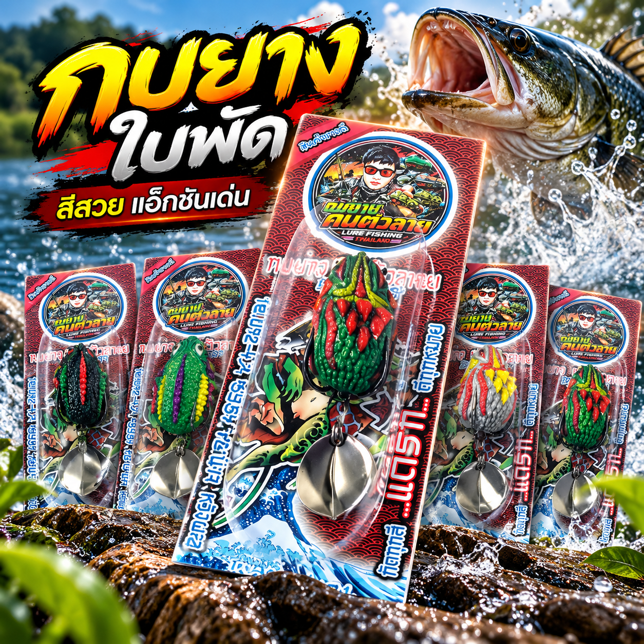 กบยางคนตัวลาย