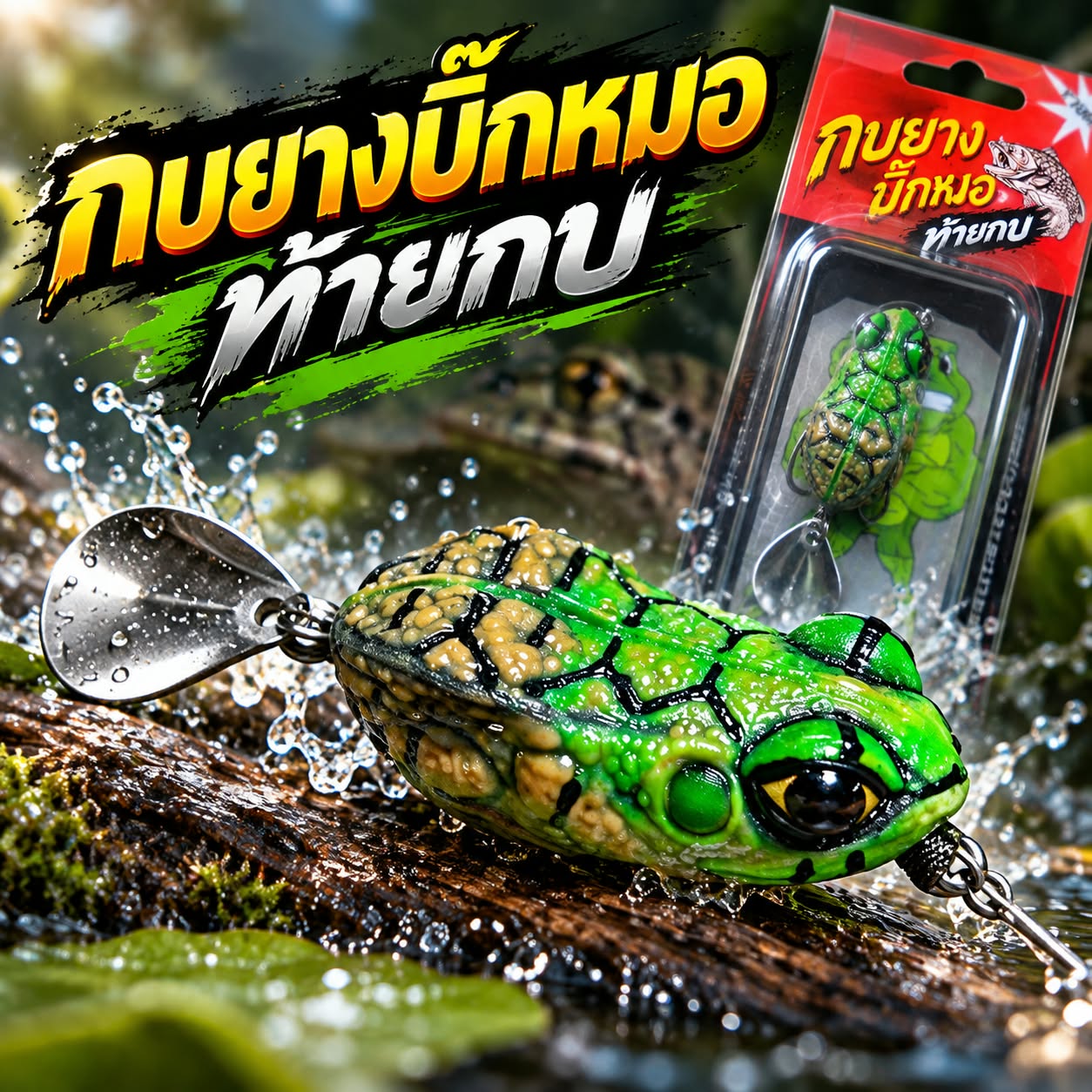 กบยางบิ๊กหมอ ท้ายกบ