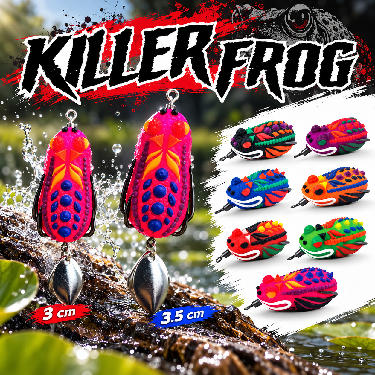 กบยาง killer fox 3cm